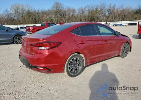 2019 Hyundai Elantra Sel z USA, uszkodzony, nr VIN 5NPD84LF1KH417151